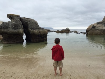 My son enjoyed seeing the penguins and playing in the water at Boulders Beach, Cape Town, South Africa. 