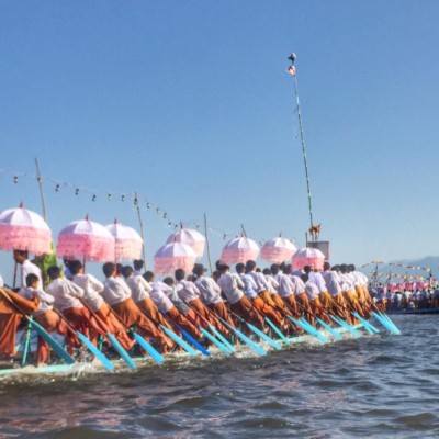 Phaung Daw Oo Pagoda Festival in Inle Lake, Myanmar. Myanmar festivals.