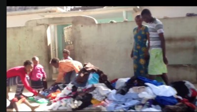 Rummaging for Clothes in Dakar