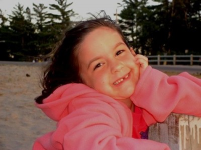 my niece at 5 years old in Wasaga Beach, Ontario