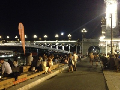 Wednesday night by the Seine River in Paris