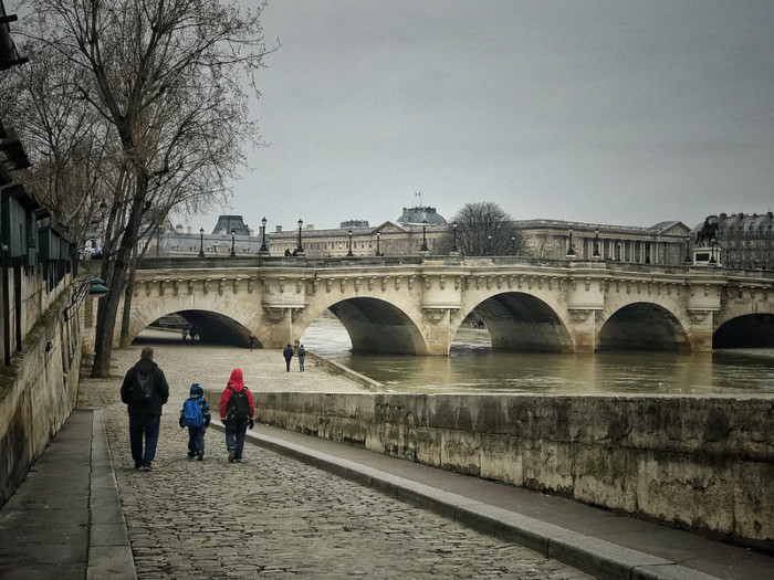 Family travel Paris in iPhone photos