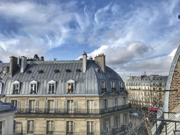 View from our Airbnb in Paris 