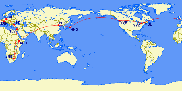 a mini-rtw with aeroplan miles