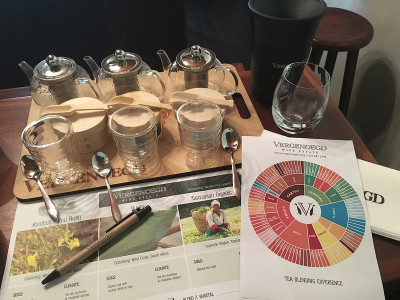 Tea blending experience at Vergenoegd