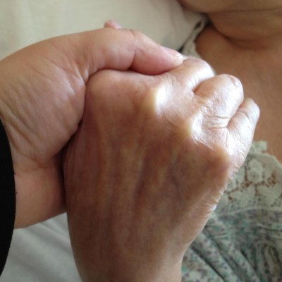 Our hands a few days before she passed away.