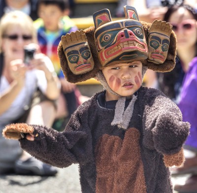 First Nations bear dancer