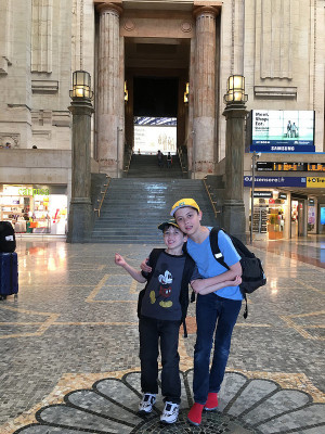 Sons at Milano Centrale