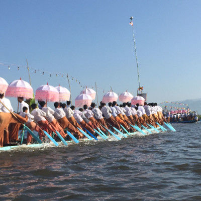 Phaung Daw Oo Pagoda festival in Inle Lake, Myanmar