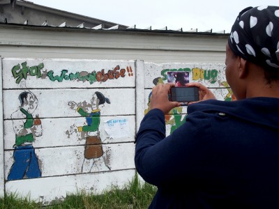 photographing in Khayelitsha, South Africa